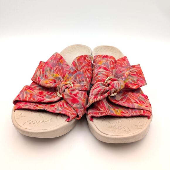 LifeStride Serenade Slide Sandals Ring Hardware Women's Coral Size US10M EU41 - Picture 2 of 10